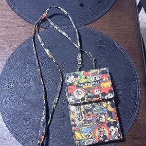 Nicole Miller Multicolor Cartoon Print Crossbody Bag